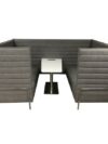 OF-050 | LIGHT GREY FABRIC MEETING POD WITH CHARGING TABLE