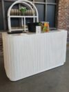 BAR-088 | SYDNEY ARCHED BAR SHELF WHITE WOOD