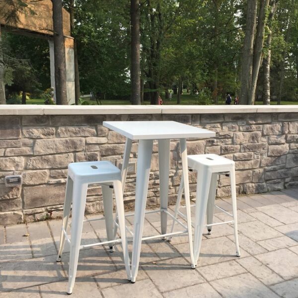 BS-067 | INDUSTRIAL BAR STOOL WHITE