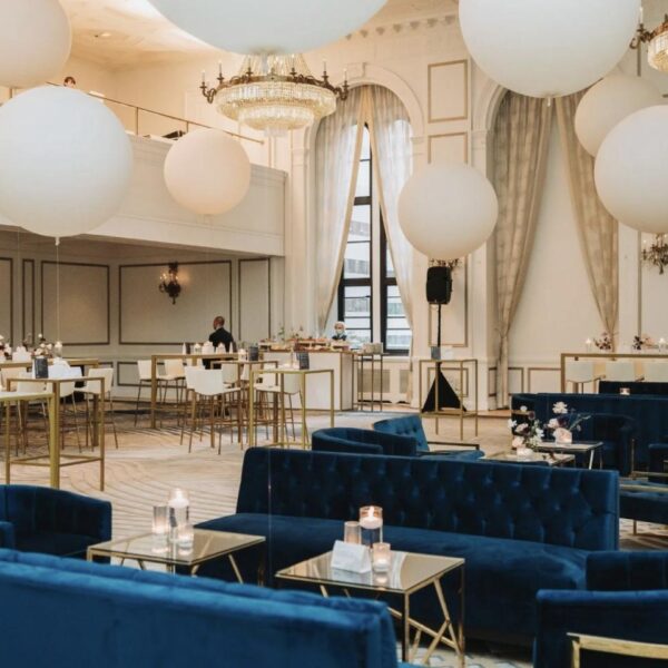 SS-450 | VELVET TUFTED BACK SOFA ROYAL BLUE