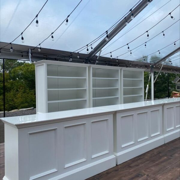 BAR-074 | NAPA WHITE WOOD BAR BACK