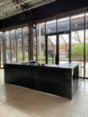 BAR-010 | 6' BAR BACK BLACK FRAME WITH PLEXI