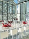 CH-007 | PS DINING CHAIR WHITE LEATHER WITH CLEAR ACRYLIC LEGS