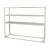 BAR-020 | 5FT BAR BACK WHITE FRAME WITH PLEXI