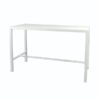 COMM-006 | SEAMLESS 30" COMMUNAL TABLE WHITE FRAME WITH PLEXI TOP