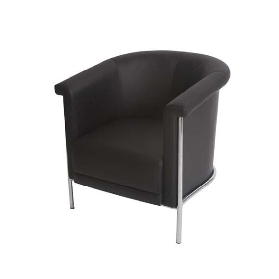 SS-008 | ROUND BACK TUB CHAIR BLACK