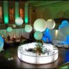 BAR-024 | 8FT CURVED BAR WHITE FRAME WITH WHITE PLEXI