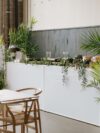 BAR-025 | 4FT BAR WHITE FRAME WITH PLEXI