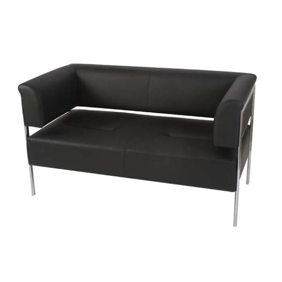 SS-049 | OPEN BACK LOVESEAT BLACK