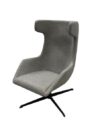 OF-053 | GREY FABRIC WINGBACK CHAIR