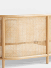 SS-622 | NAPA NATURAL CANE SOFA WHITE LINEN FABRIC