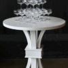 CASUAL-110 | NAPA WHITE ROUND CAFÉ TABLE