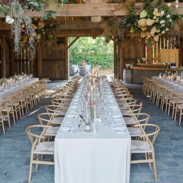 CASUAL-079 | 6FT WOOD BANQUET FOLDING TABLE