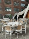 CH-098 | NAPA DINING CHAIR WHITE FRAME WITH NATURAL CANE SEAT & BACK