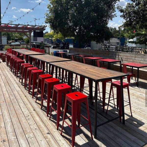 COMM-RW-038 | LARGE RECLAIMED WOOD COMMUNAL TABLE