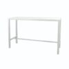 COMM-005 | SEAMLESS 24" COMMUNAL TABLE WHITE FRAME WITH PLEXI TOP