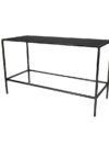 COMM-018 | COMMUNAL TABLE BLACK FRAME WITH PLEXI TOP
