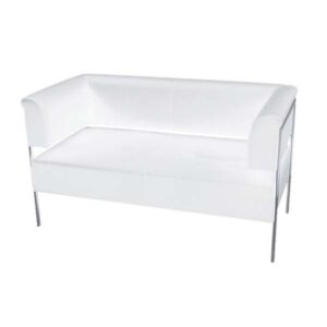 SS-052 | OPEN BACK LOVESEAT WHITE