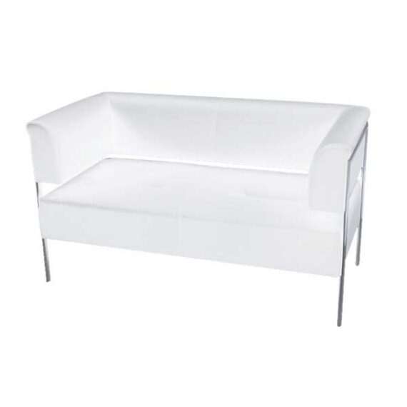 SS-052 | OPEN BACK LOVESEAT WHITE