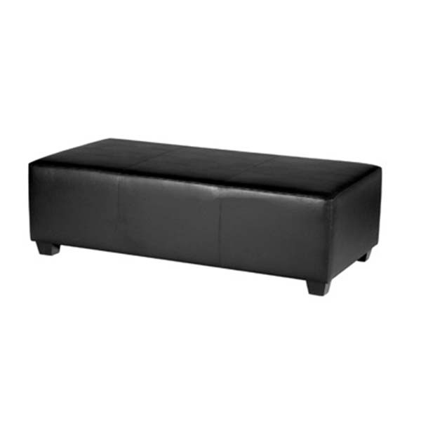 SS-087 | LARGE RECTANGULAR OTTOMAN BLACK