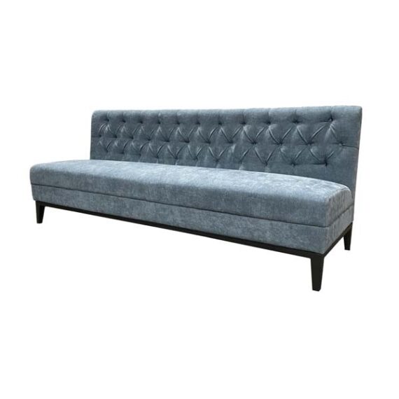 SS-632 | TUFTED BACK SOFA OCEAN BLUE FABRIC