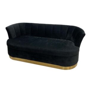 SS-480 | ELOISE VELVET SOFA BLACK