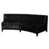 SS-298 | TUFTED CURVED SOFA BLACK VELVET