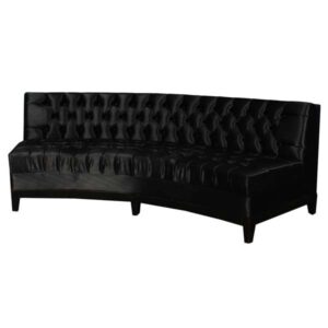 SS-298 | TUFTED CURVED SOFA BLACK VELVET