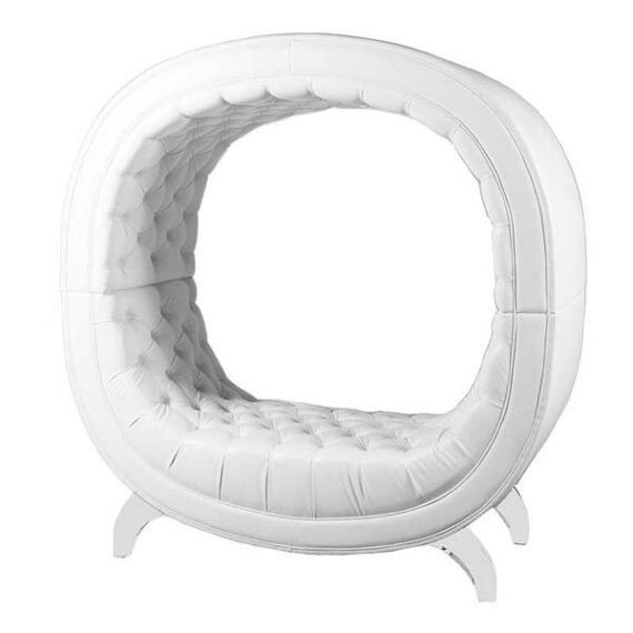 SS-363 | GLOBE BENCH WHITE