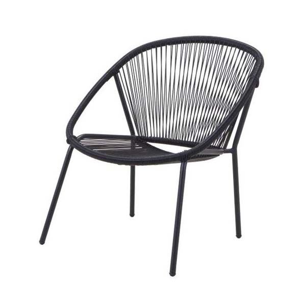 MISC-EU-045 | BLACK ROPE PATIO CHAIR