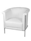 SS-074 | ROUND BACK TUB CHAIR WHITE