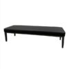 SS-536 | CHELSEA BENCH BLACK WITH BLACK CHROME LEGS