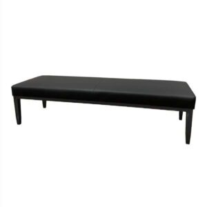 SS-536 | CHELSEA BENCH BLACK WITH BLACK CHROME LEGS