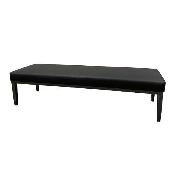 SS-536 | CHELSEA BENCH BLACK WITH BLACK CHROME LEGS