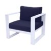 MISC-EU-051 | WHITE FRAME CONTEMPORARY SINGLE CHAIR