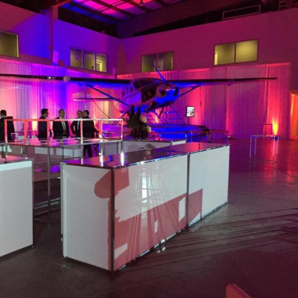 BAR-002 | 6FT BAR CHROME FRAME WITH PLEXI