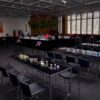 COMM-001 | COMMUNAL TABLE CHROME FRAME WITH PLEXI TOP