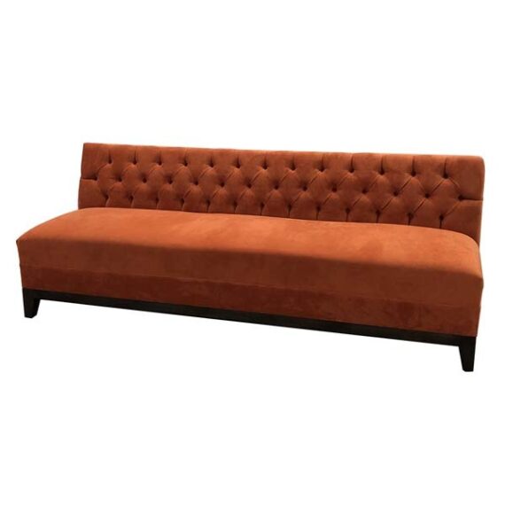 SS-405 | VELVET TUFTED SOFA NAPLES ORANGE
