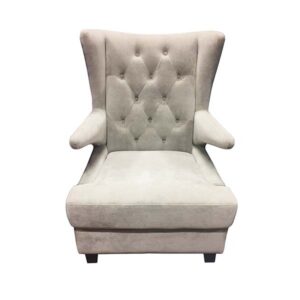 SS-414 | QUEEN WEST VELVET ARMCHAIR GREY