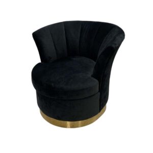 SS-482 | ELOISE VELVET SINGLE CHAIR BLACK