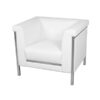 SS-075 | SQUARE BACK TUB CHAIR WHITE