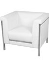 SS-075 | SQUARE BACK TUB CHAIR WHITE