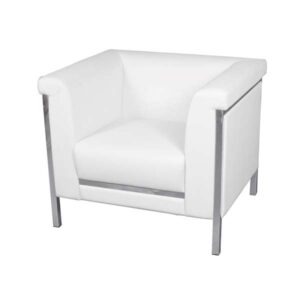 SS-075 | SQUARE BACK TUB CHAIR WHITE