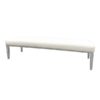 SS-532 | CHELSEA BENCH WHITE WITH CHROME LEGS