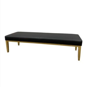SS-531 | CHELSEA BENCH BLACK WITH GOLD LEGS