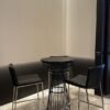 BS-006 | PITT BARSTOOL CHROME LEGS WITH BLACK SEAT