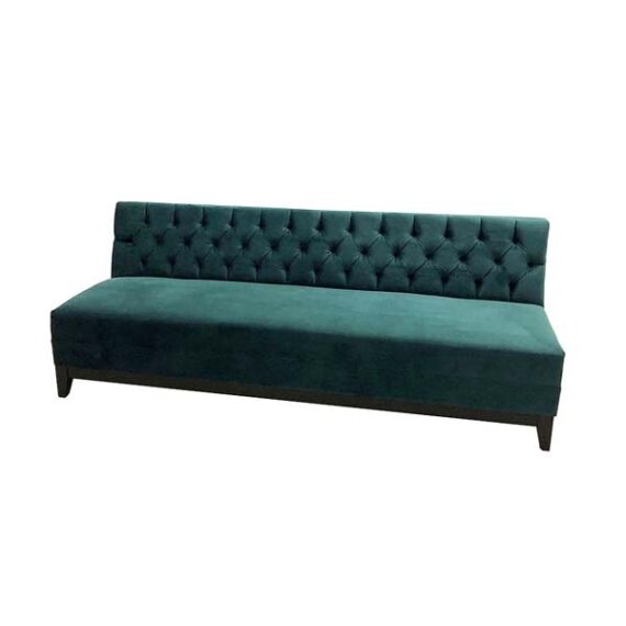 SS-451 | VELVET TUFTED BACK SOFA HUNTER GREEN