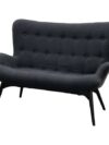 SS-465 | NORA FABRIC LOVESEAT BLACK