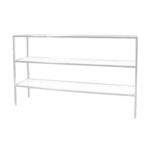 BAR-077 | SHORT BARBACK WHITE FRAME WITH WHITE PLEXI