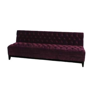 SS-406 | VELVET TUFTED SOFA AUBERGINE